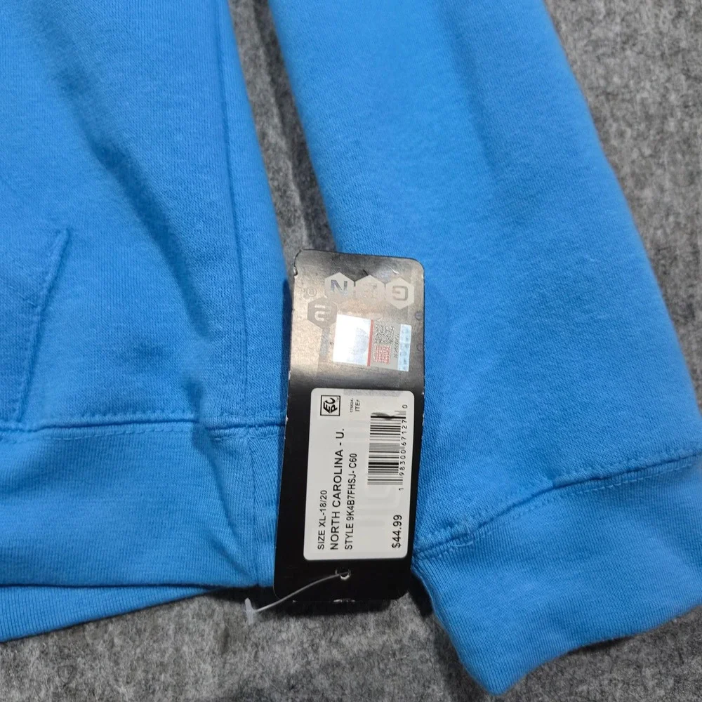 North Carolina‎ Tar Heels Kids Hoodie Youth XL 18/20 Blue UNC Pullover